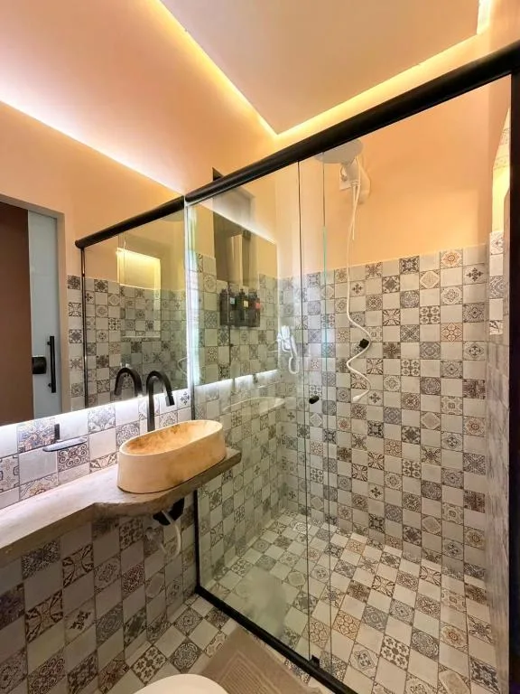 Ambiente confortável da acomodação